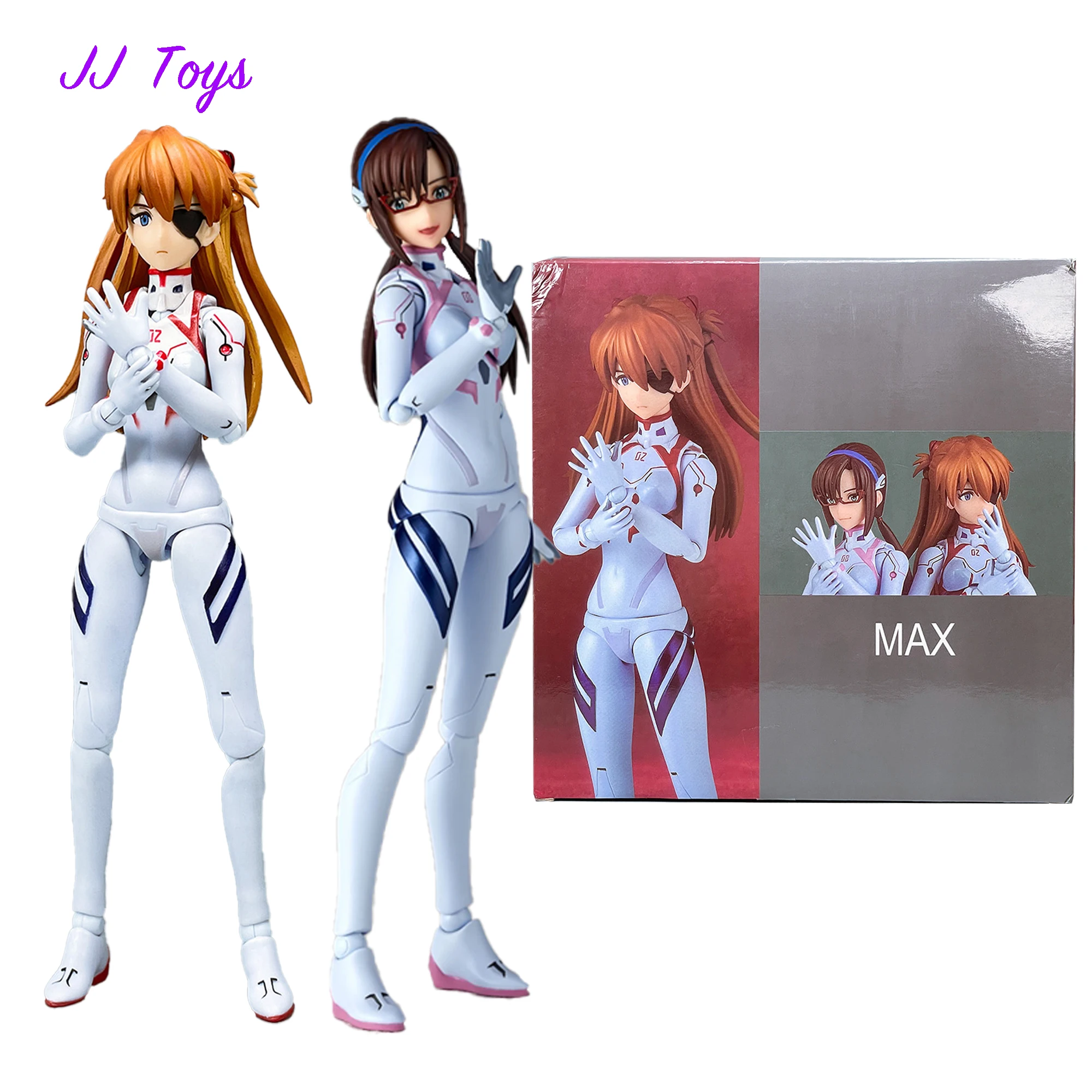 

15cm Neon Genesis Evangelion Anime Figures Eva Mari Iscariot And Asuka Action Figure model Doll Collection Toys Gifts