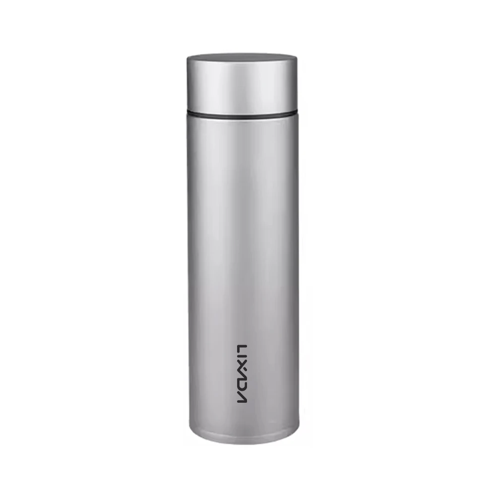 

Lightweight Insulated Water Bottle Small Metal Thermos Water Bottle Pure Ti Double-Layer 450ml with Tea Filter for Travel