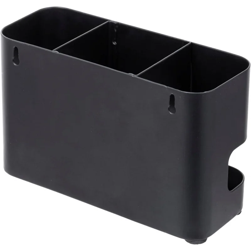 현대적인 벽걸이형 블랙 메탈 스타일링 및 액세서리 3개 슬롯이 있는 내열성 홀더, 살롱 핫 오거나이저