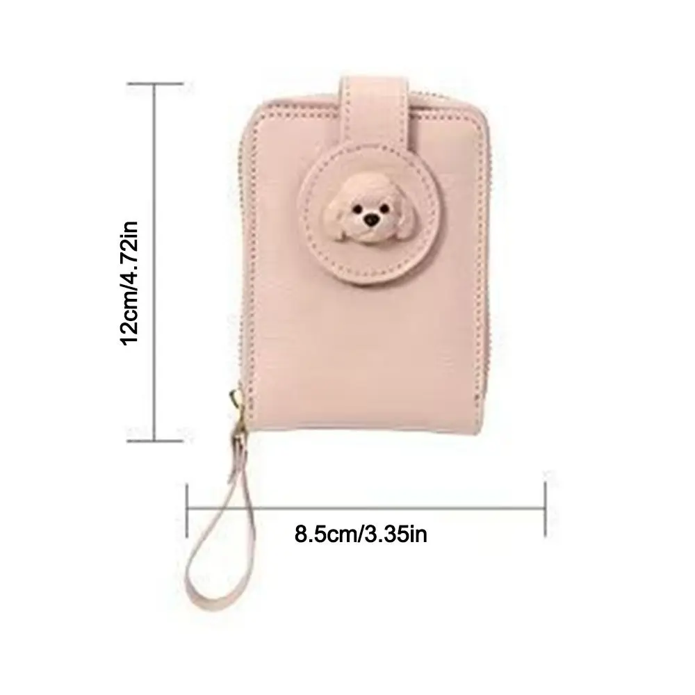 جديد بو حامل بطاقة الخبز الكلب ثلاثة أضعاف معرف المنظم مخلب المحفظة