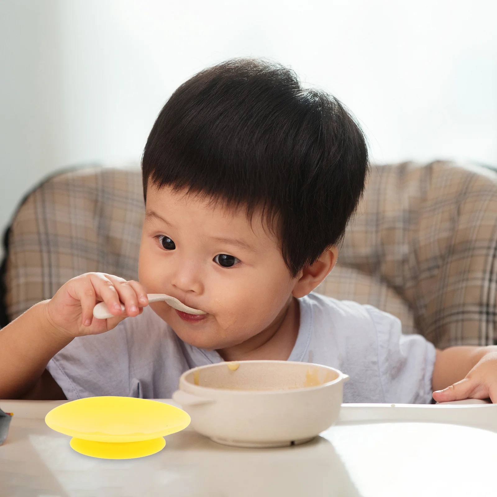 

5Pcs Silicone Suction Pads for Dishes Double Sided Non-Slip Bowl Fixing Tableware Utensil Rest Elderly Safe Grip Plate