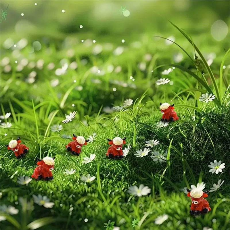 Cow Figurines Micro Landscape Figures Miniature Landscapes Micro Landscape DIY Projects Decorative