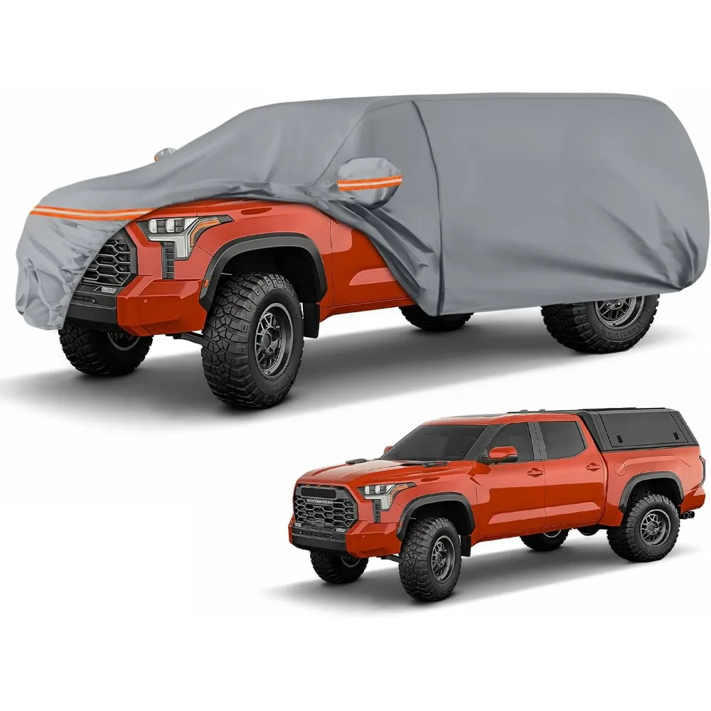 

Водонепроницаемый чехол для грузовика для Ford F-Series, Chevy Silverado и Dodge Ram с топпером в виде корпуса кемпера, подходит для моделей экипажа