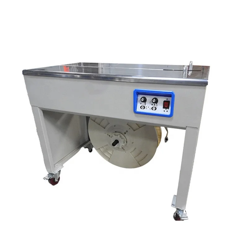 

High Speed Automatic Plastic PP Strapping Machine with Belt High Table for Paper Bags Industry Binding Machine