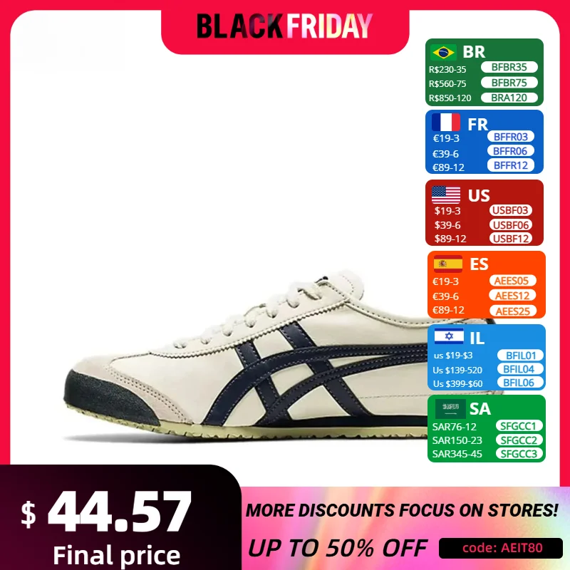 Asics Onitsuka Tiger men and women Mexico 66 onitsuka Tiger Shoes Classic Sneaker