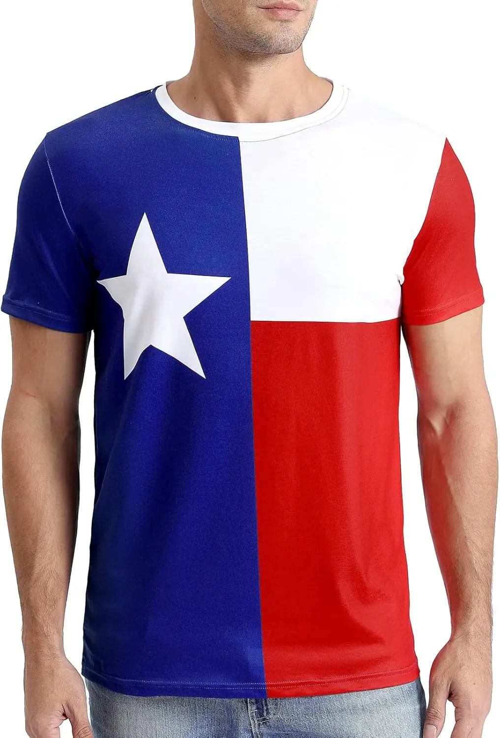 

Funny World Men's 3D Pattern Printed Short Sleeve Novelty T-Shirts Crewneck Tee Casual Top