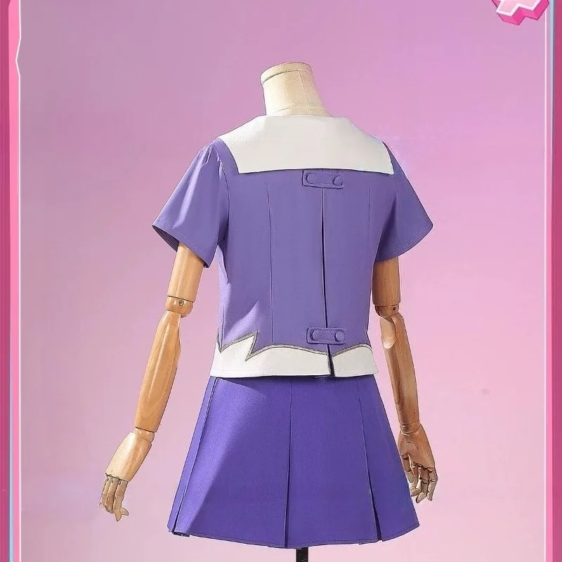 Anime Gasai Yuno Cosplay Costume School Jk Uniform Wig Top Skirt Suit for Women Halloween Carnival Party Roleplay Outfit