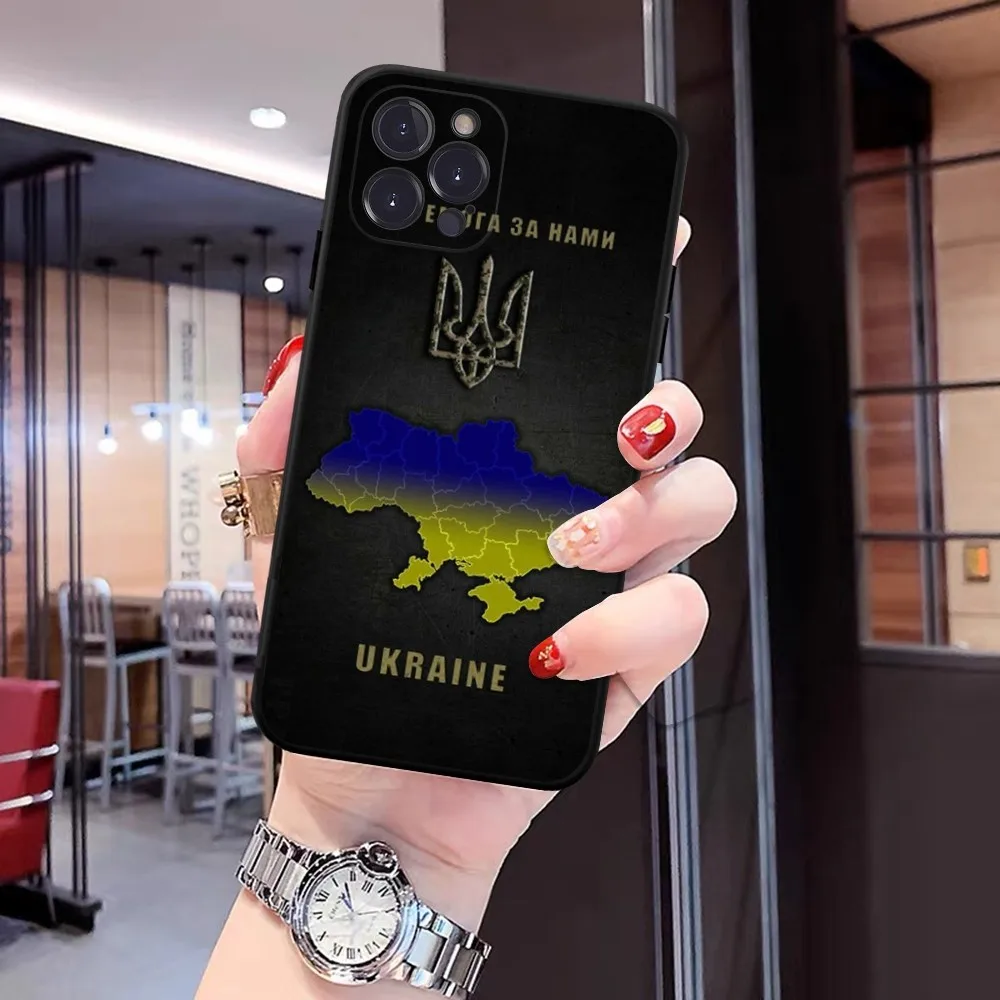 Ukraine Flag Phone Case For iPhone 15 14 13 12 Mini 11 Pro XS Max X XR SE 6 7 8 Plus Soft Silicone Cover