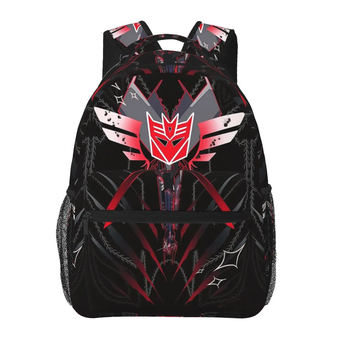 Tfp Starscream Inspired Insignia Backpacks Boys Girls Bookbag Students School Bags Laptop Rucksack Shoulder Bag Large Capacity