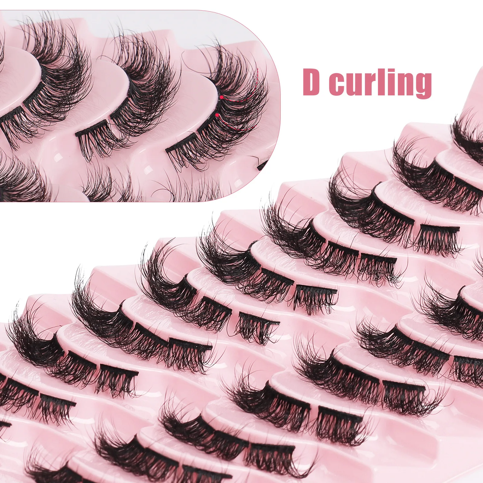 ขนตาปลอมธรรมชาติ ยาว 3 มิติ ขนมิ้งค์ นุ่มฟู ดูเป็นธรรมชาติ ทำด้วยมือ ขนตาปลอมหลากหลายสไตล์ จัดส่งแบบสุ่ม