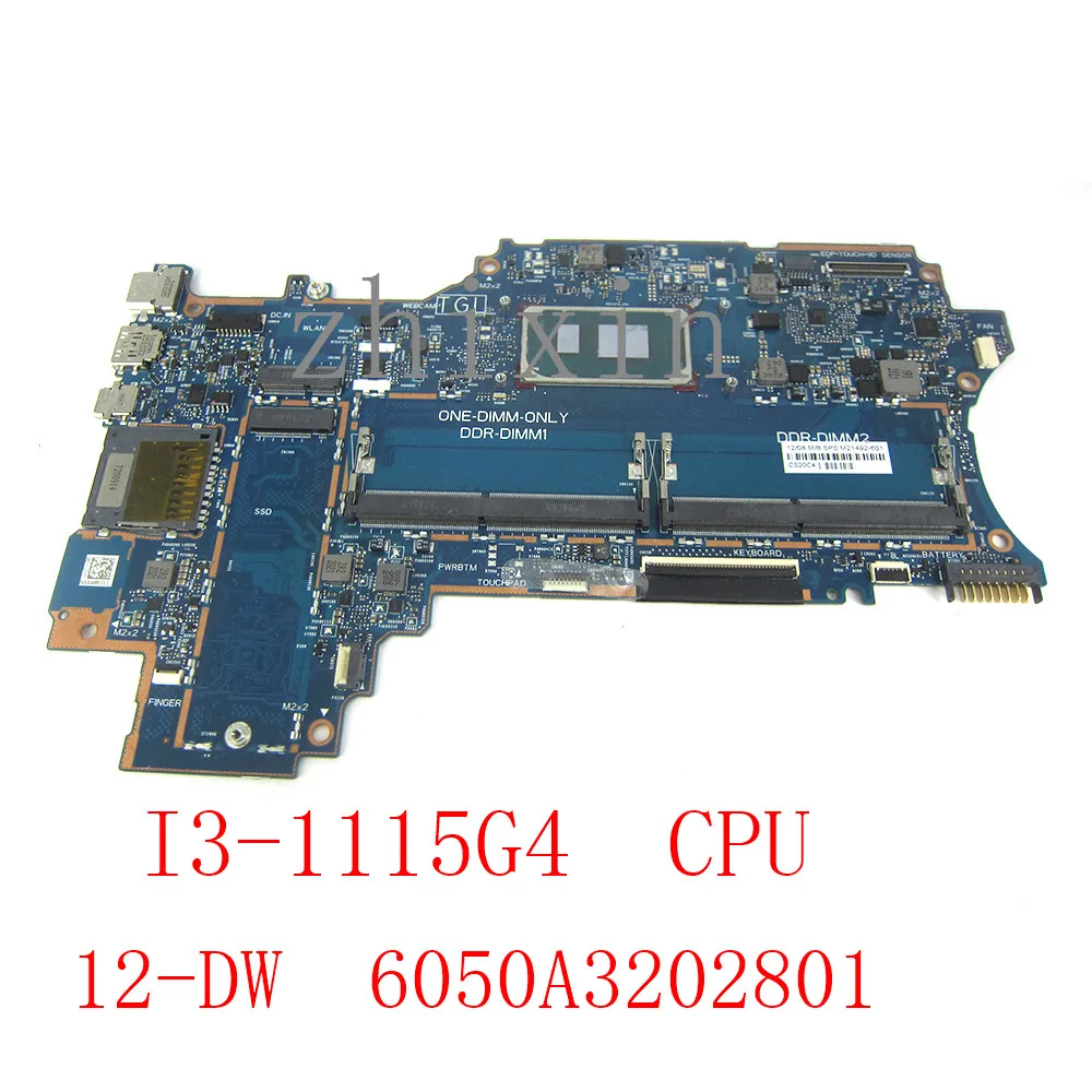 yourui For HP X360 14-DW  Laptop Mainboard with/ I3-1115G4 CPU 6050A3202801 M21492-601 M21492-001 14M-DW Mainbaord