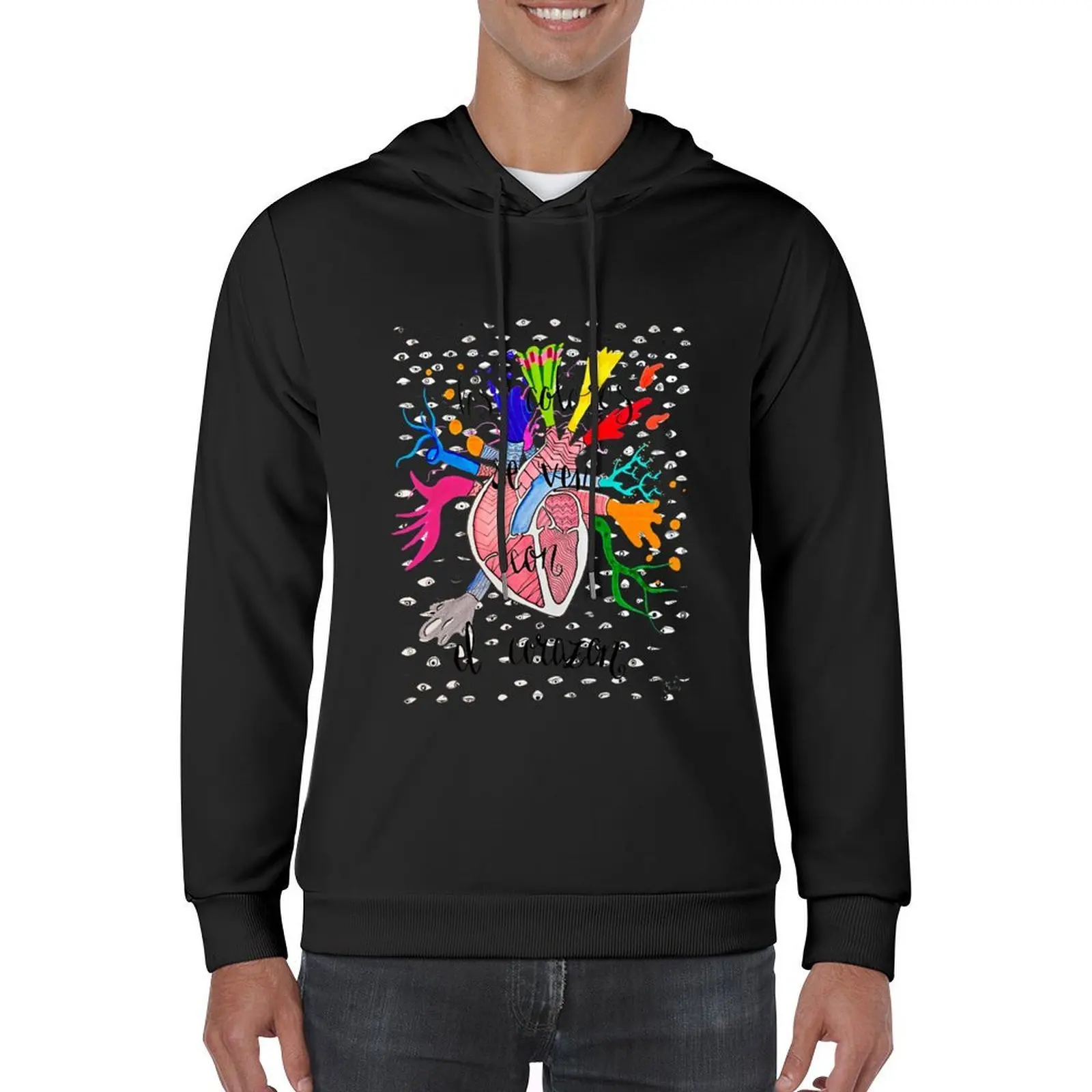 Colors are seen with the heart Hoodie autumn clothes mens designer clothes men's sweat-shirt men's sweat-shirt set mens hoodie