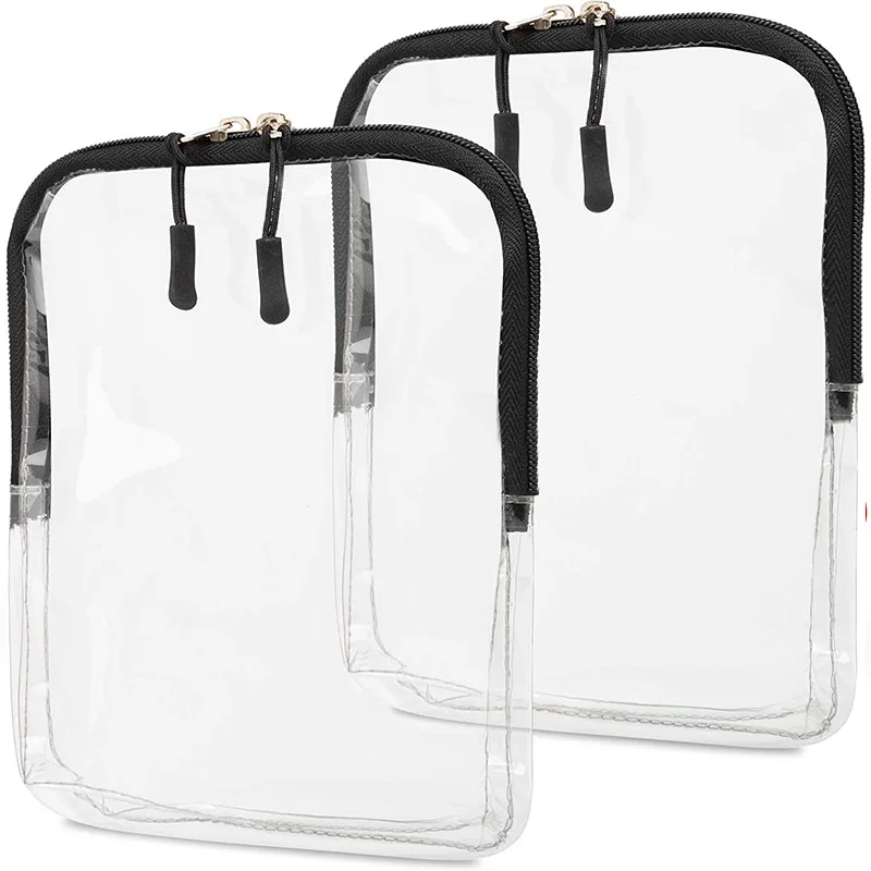 

DHL30pcs Makeup Bags PVC Transparent Square Waterproof Protable Toiletry Bag