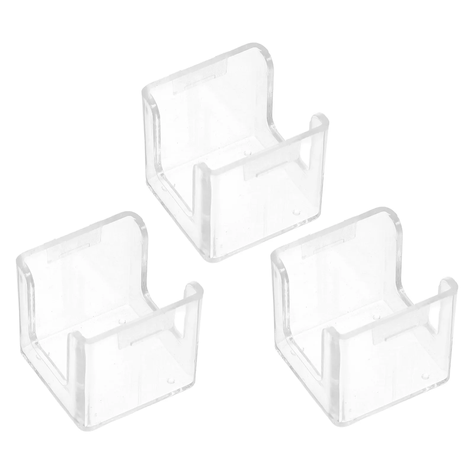 

3Pcs Transparent Acrylic Pool Chalk Holder Cube Shape Stable Chalk Box for Billiard Cue Accessories Pool Accessories