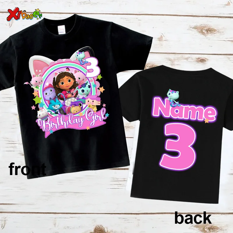 birthday girl t shirt for Kids Princess Shirt Custom Name Shirt Toddler Baby Gift 4 age Birthday Shirt Teen Girl Clothes 6 Years