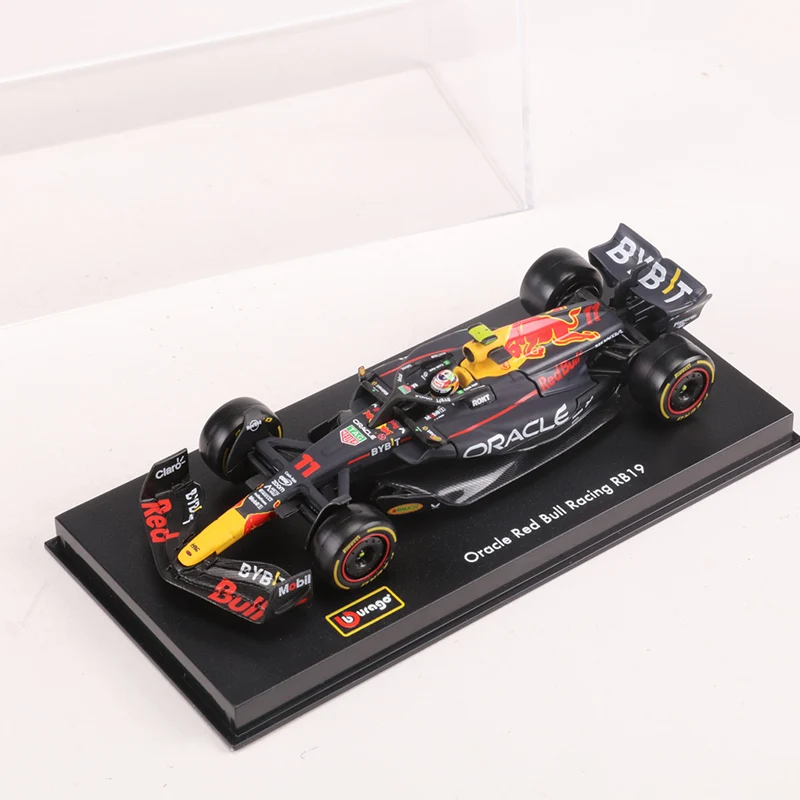 Burago-carro fundido modelo brinquedo, Red Bull Racing, RB19 2023, n .. 1 e 11 Liga, veículo de luxo, presente coleção, 1:43