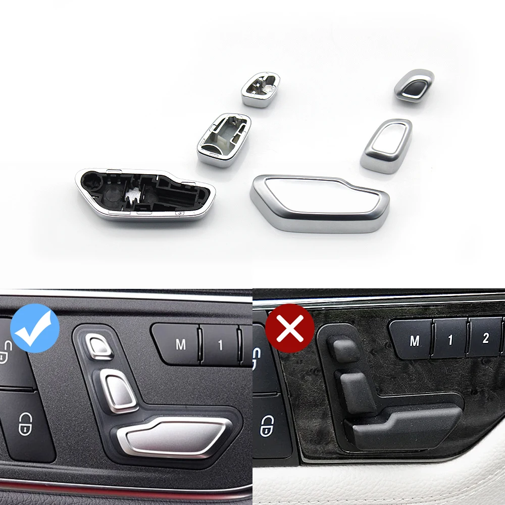 Front Seat Adjustment Headrest Switch Button Cover For Benz A B C E ML GL GLE GLK CLS W204 W212 W207 W166 X204 W218 W172 W246 - Image 3