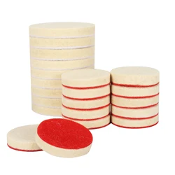 SIFANG Wool Felt Polishing Pads, Abrasive Wheel for Glass, Stainless Steel Polish, Repair Scratches, 2-7in Soft Felt Discs, 2PCs