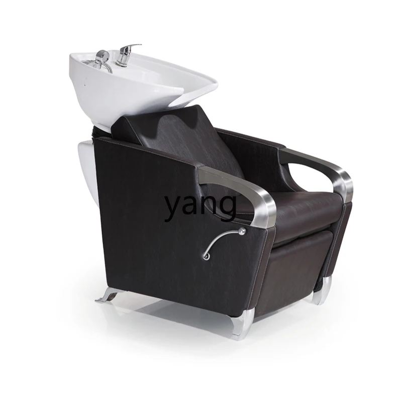 

Yjq Lying Half Shampoo Cosmetology Shop Flushing Bed for Hair Salon Spa Massage Punch Bed