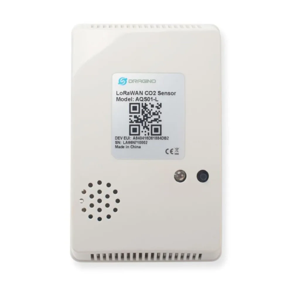 

Dragino AQS01-L Indoor LoRaWAN CO2 Air Quality Sensor for CO2, Temperature , Relative Air Humidity and Air pressure