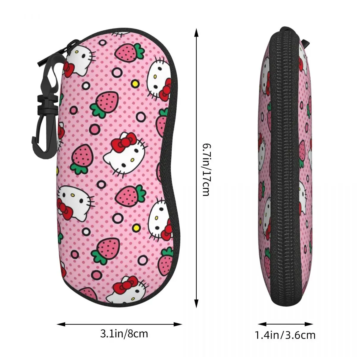 Sanrio Hello Kitty Kawaii estuche para gafas de dibujos animados hombres mujeres gafas de sol caso Retro Original bolsa para gafas fundas para gafas diarias cubierta