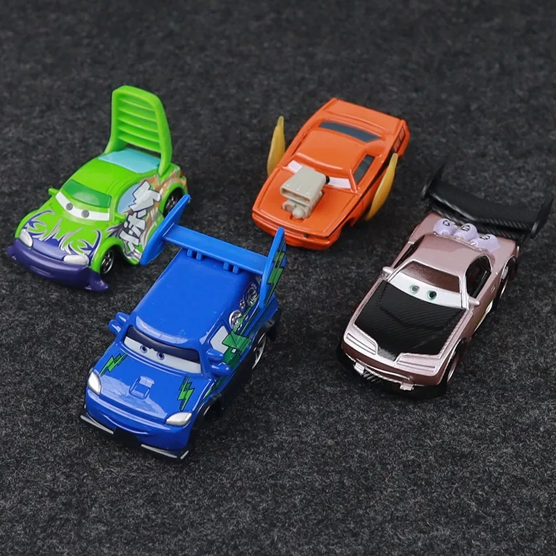 Disney Pixar Cars Lightning McQueen Alloy Metal Mater Model Car 1:55 Diecast Jackson Storm Vehicle Toy Car Kids Birthday Gift