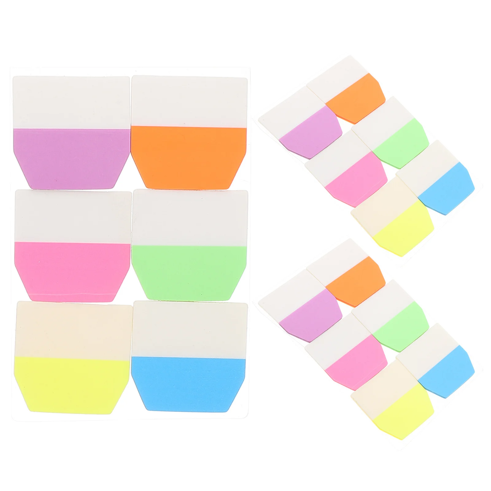 

3 set 3 Sets Colored Sticky Tabs For Books High Adhesive Page Markers Index Tabs Annotation Supplies School Office Use Planner