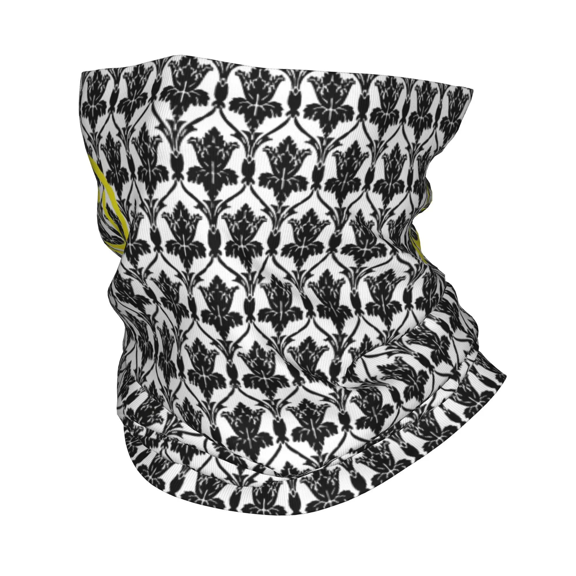 Sherlock Wallpaper Design Bandana Neck Gaiter Gedrukt Wrap Sjaal Warm Gezichtsmasker Fietsen Voor Heren Dames Volwassen Wasbaar