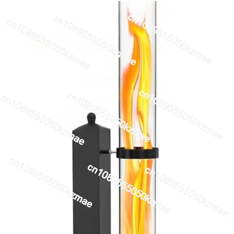 Vertical Wood Burning Rocket Stove, Outdoor Camping Courtyard Heater, Winter Pellet Stove for Heating
