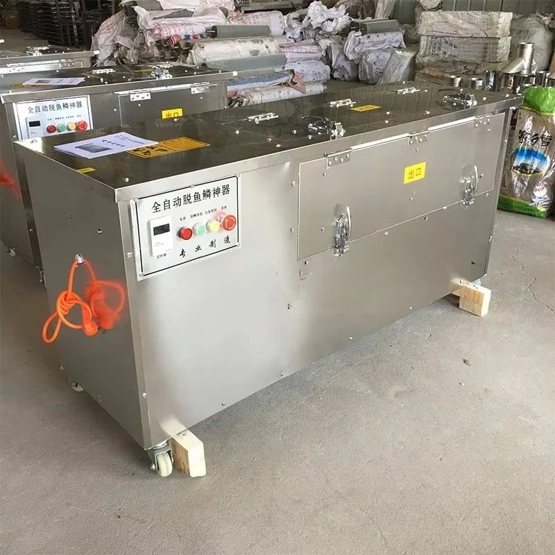 900KG/H Commercial Fish Scale Remover Scraper Machine Scaler High Efficiency Electric Fish Scaling Machine