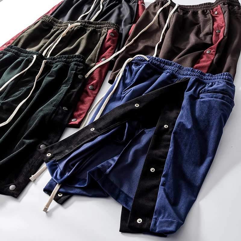 

Men's High Street Faion Brand Summer Outdoor Wear Slit Five-Quarter Pants Ykk Four-Button Straight Leg Fit