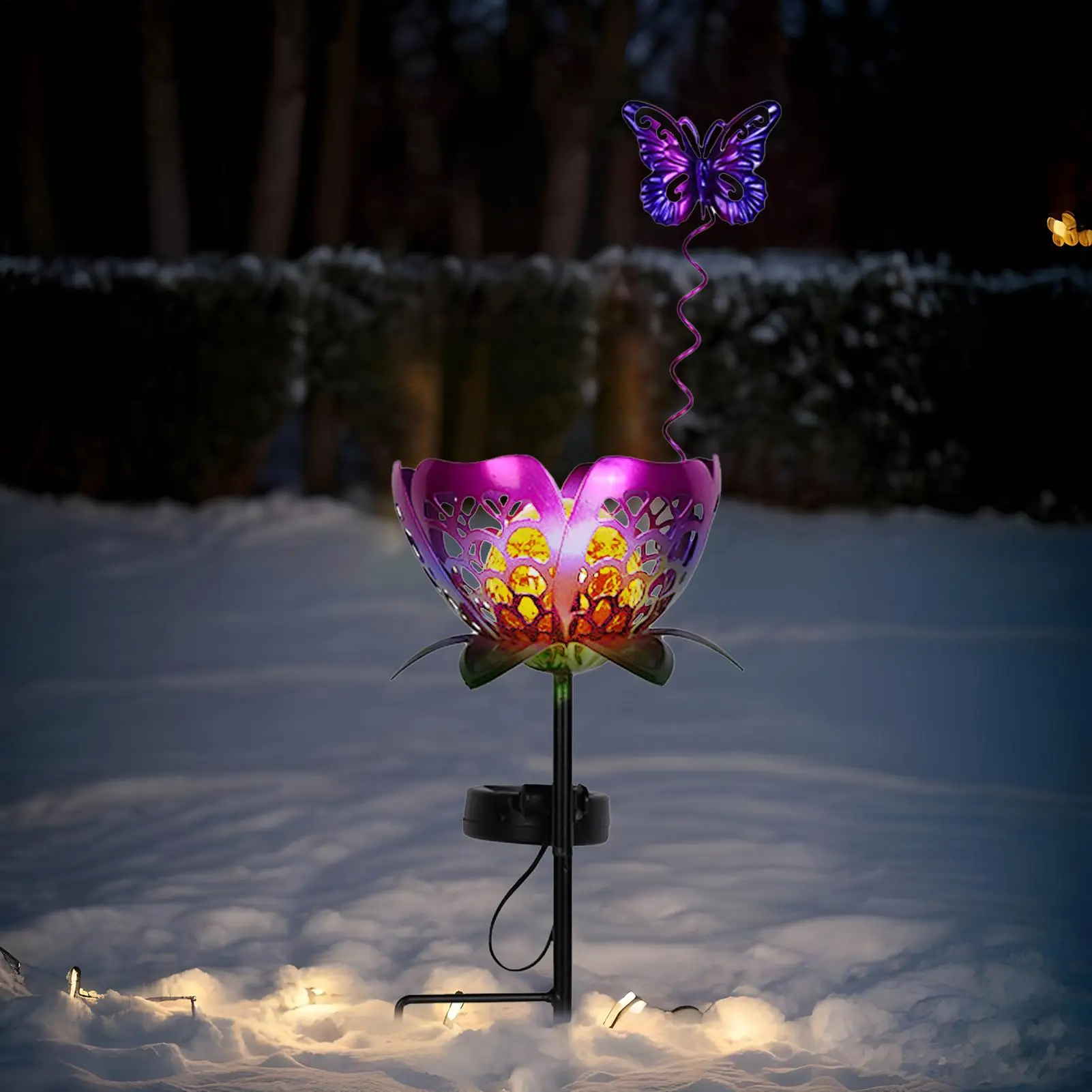 

Солнечные садовые фонари, уличный креативный проекционный фонарь, железный водонепроницаемый проектор, уличный светильник для заднего двора, пейзажа