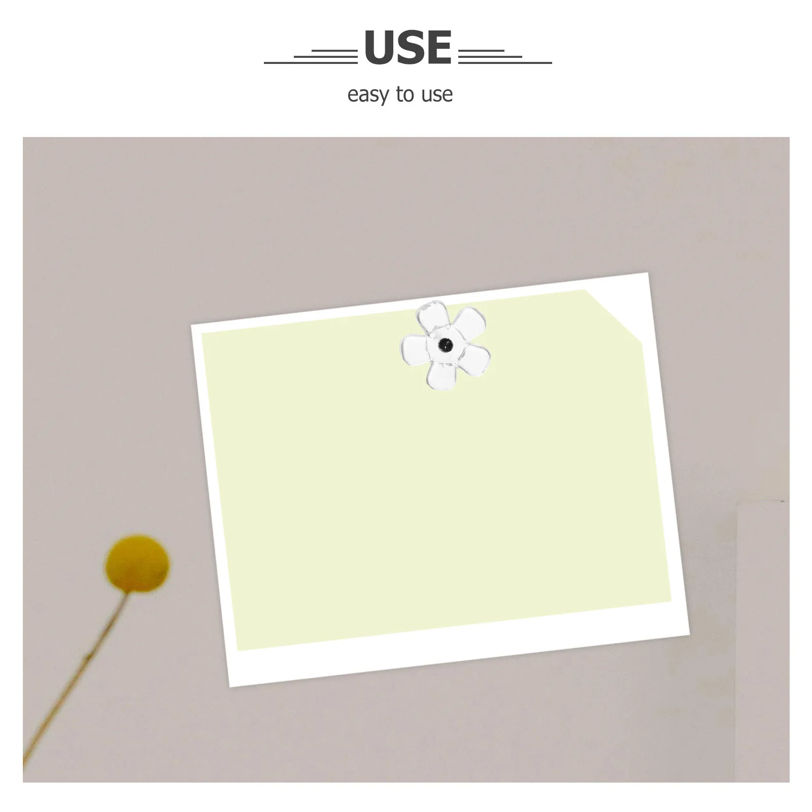 100 قطعة مسامير الإبهام زهرة شفافة دبابيس ضغط واضحة للوحة الفلين نشرة خريطة جدار عمل فني مكتب ديكور المنزل تحديد #5