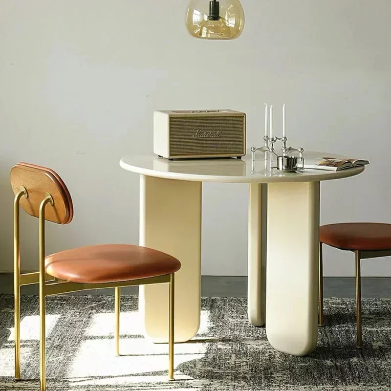 Tavolo da pranzo moderno impermeabile Design Colazione Tavolo da pranzo nordico minimalista Soggiorno Tavolo da balcone Una mangiatoia Mobili da cucina