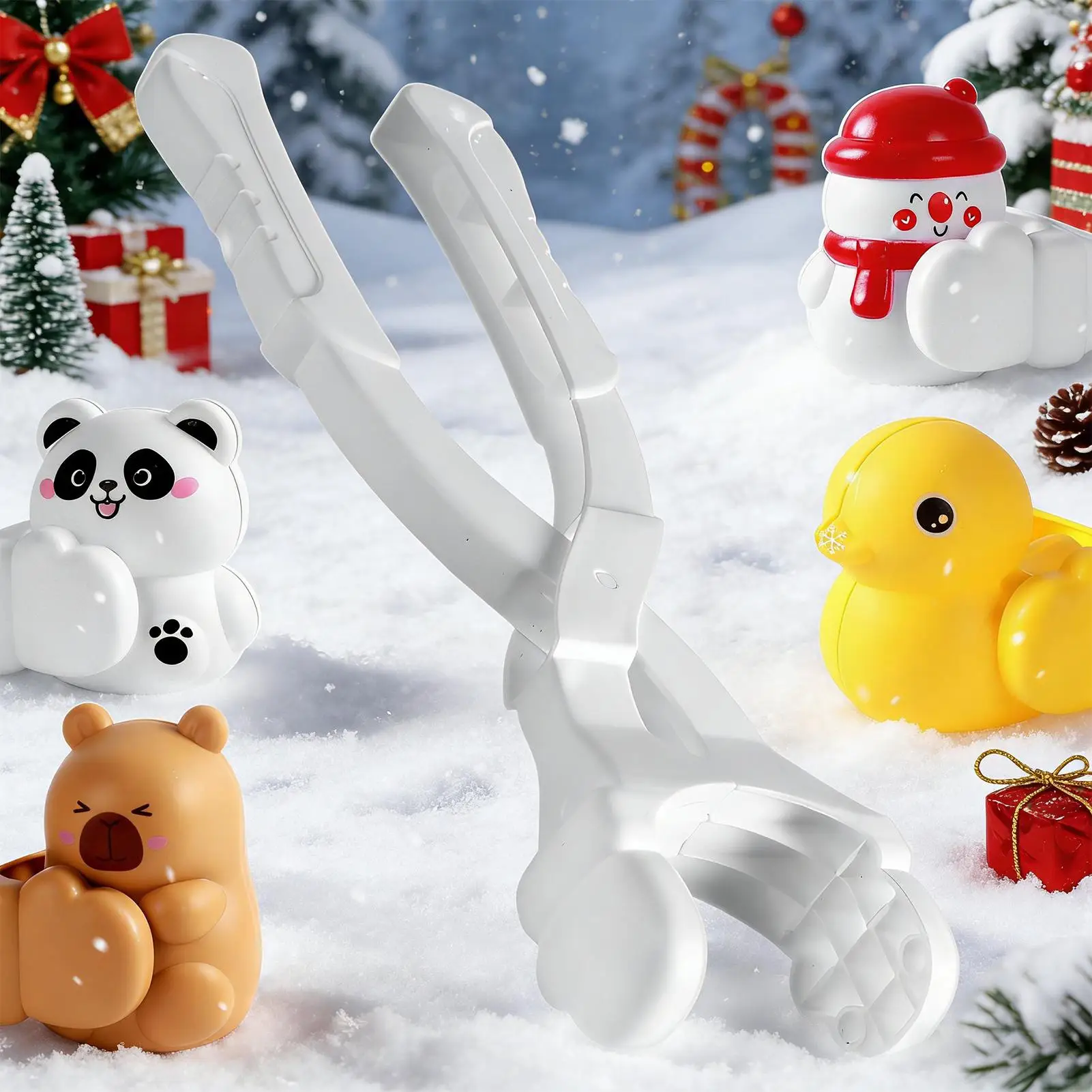Im Freien Schneeball Clip Schnee Greifen Klemmen Werkzeug Große Capybara Cartoon Schneebälle Grabber Werfen Schnee Ball Sport Spielzeug Kinder Geschenk