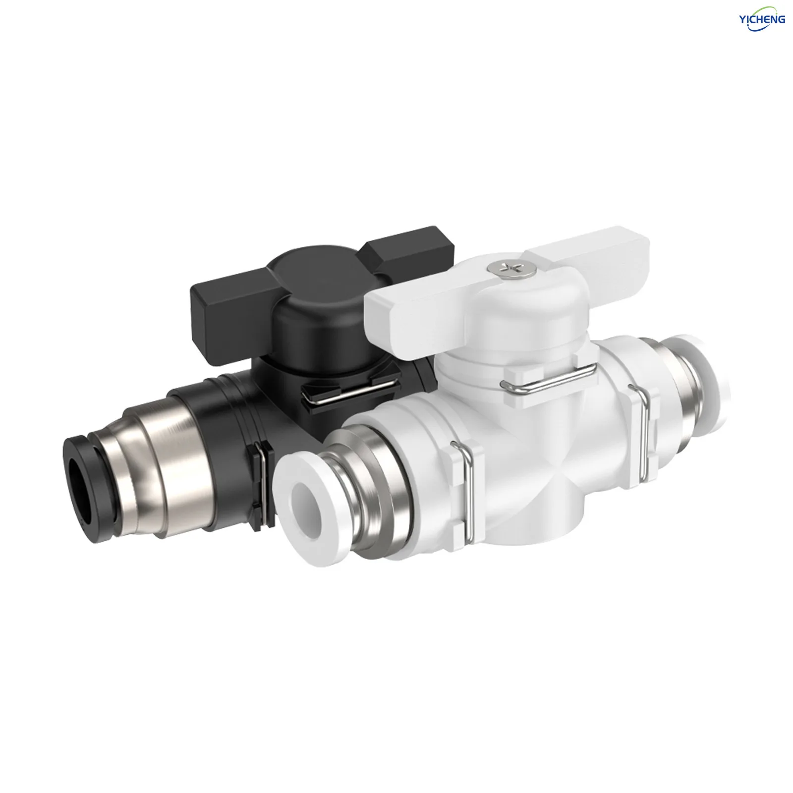 

YICHENG PNEUMATIC BUC OD 12mm Ball Valve Air Flow Control Valve Push to Connect Fitting（Pack of 5）Air Flow Control Valve