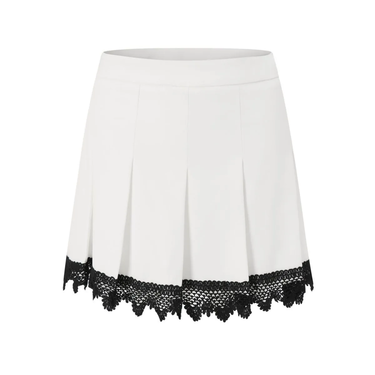 jupe-de-golf-d'ete-pour-femme-elegante-polyvalente-unie-jupe-plissee-taille-haute