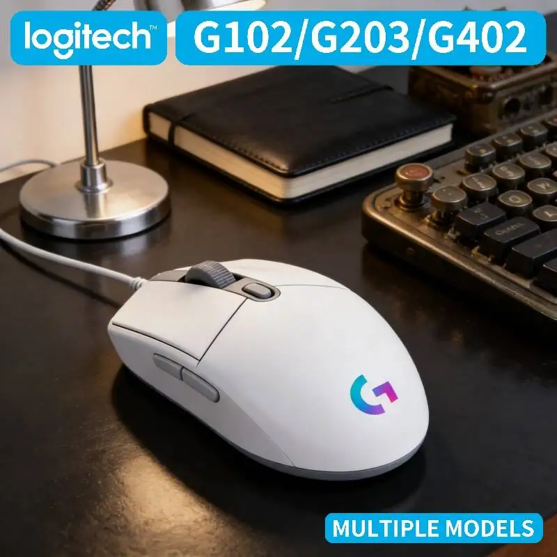 

Logitech G102 G203 G402 Wired Gaming Mouse Full Color RGB High DPI Mode Enhanced Accuracy for Competitive Play
