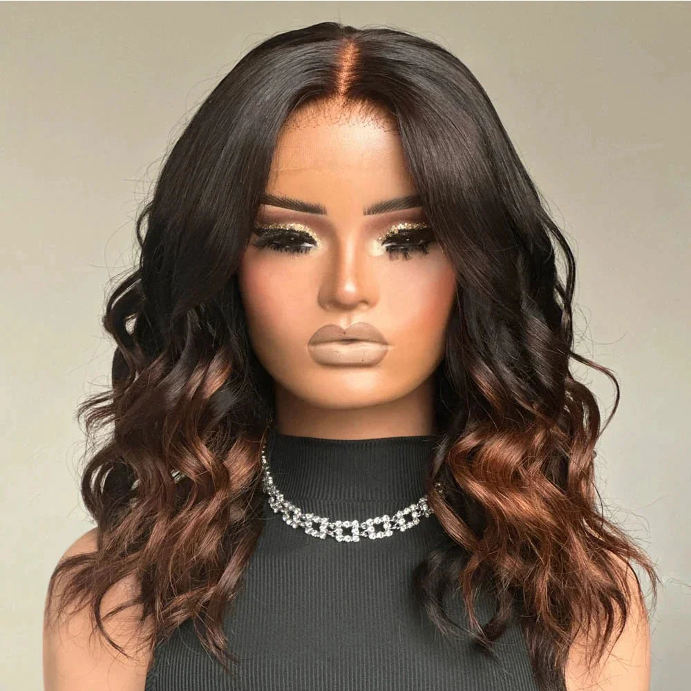 

Highlight Blond Straight 14inch 5*5 Lace Front Hair 100% Human Hair Wig 150 Density with Baby Hair Pre-Plucked Soft Hair Wig