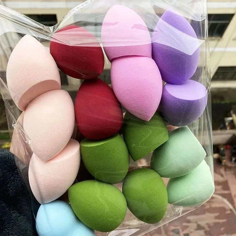 1/12Pcs Makeup Sponges Blender Cosmetic Puff Super Soft Face Foundation Concealer Sponge Puff Beauty Egg Makeup Tools Maquillaje