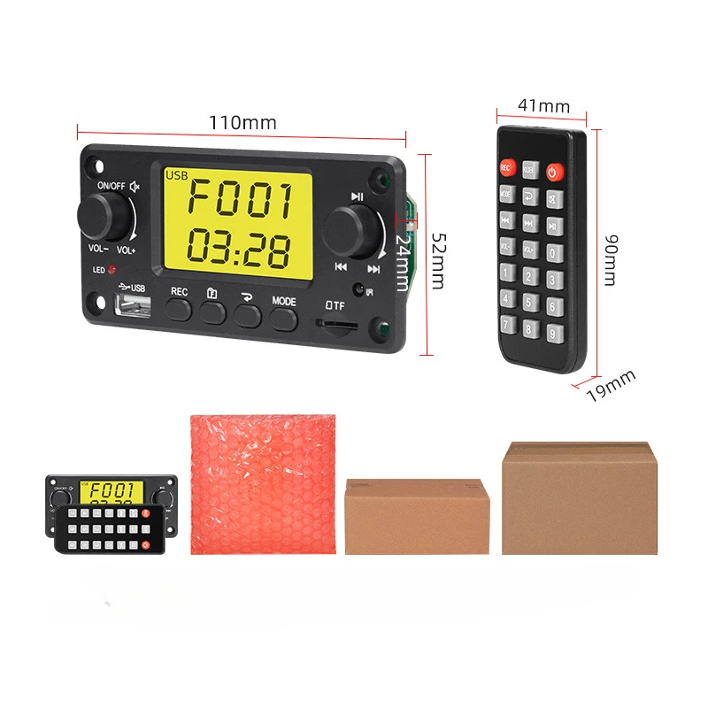 SOTAMIA bezprzewodowa Bluetooth dekodowanie pokładzie USB TF Radio FM cyfrowy dekoder Audio samochodowy odtwarzacz MP3 dla płyta wzmacniacza mocy