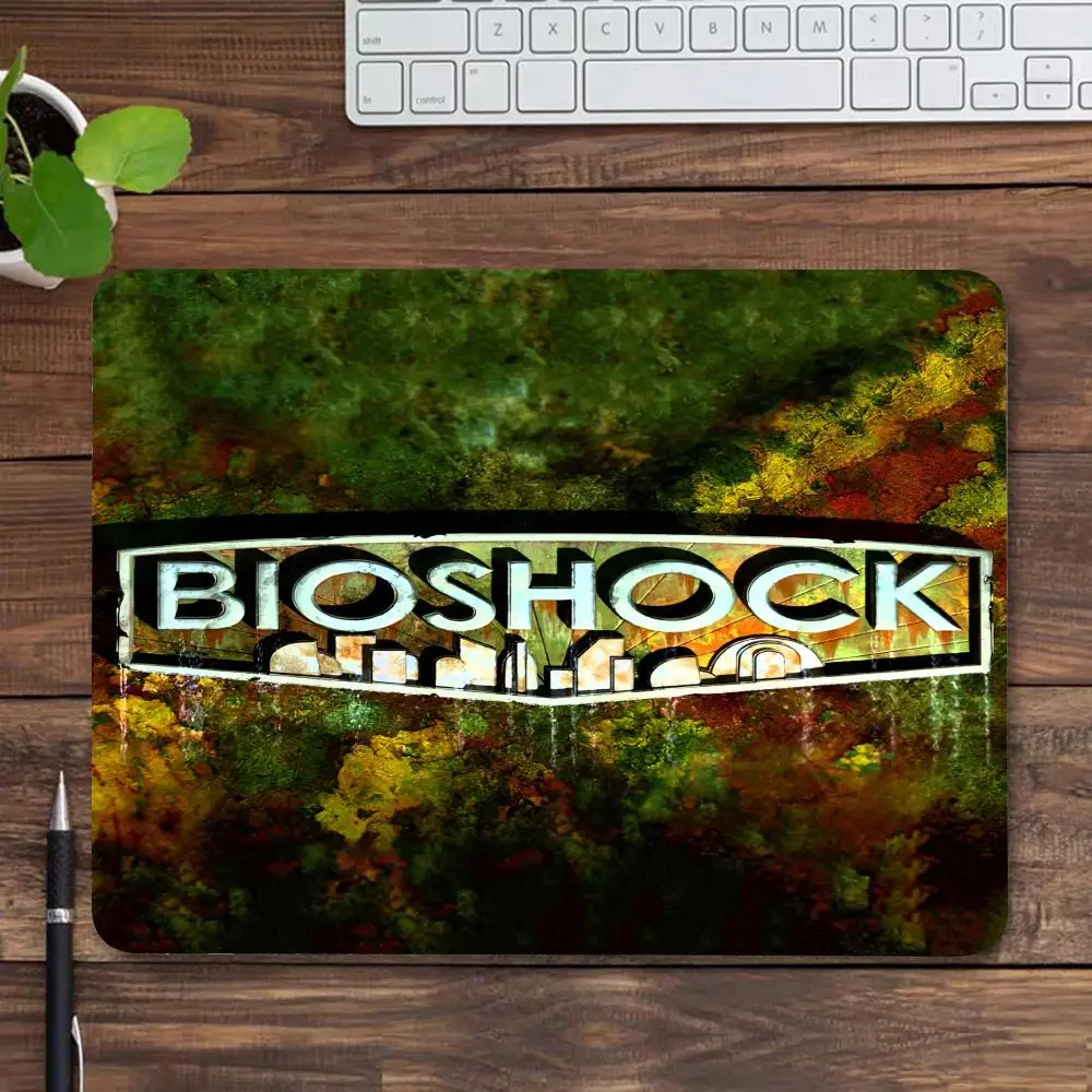 Game B-Bioshock R-Raptures MINISO Mouse Pad Ultrafine Surface Gaming Accessories Keyboard Pads Gamer Mouse Mat Rubber Desk Mat