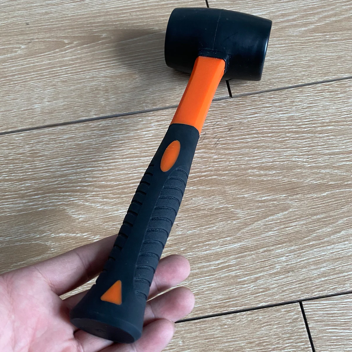 Plastic handle rubber hammer, floor tile installation, wooden , multifunctional hammer