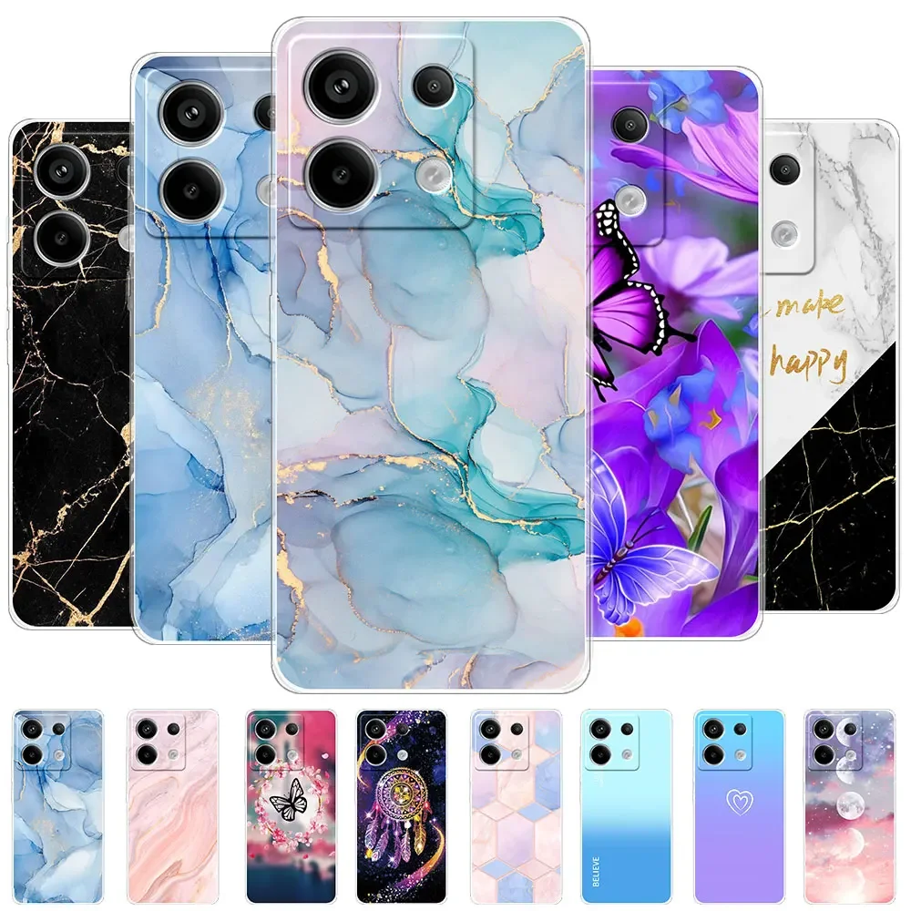 For Xiaomi Redmi Note 13 Pro 5G Case Silicone TPU Clear Back Cover For Redmi Note13 5G Cover Fundas Redmi Note13 Pro Plus+ Coque