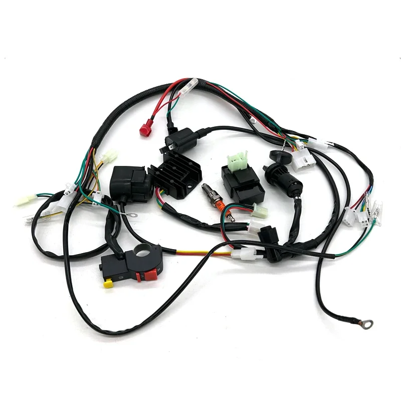 

Complete Electrics Wiring Harness Spark Plug CDI Ignition Coil Kit For Chinese Dirt Bike 125cc-250cc ATV UTV Quad Go Kart