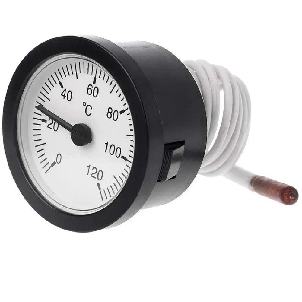 

Capillary Dial Temperature Gauge 0-120℃ With 1m Sensor For Water Oil Accessory