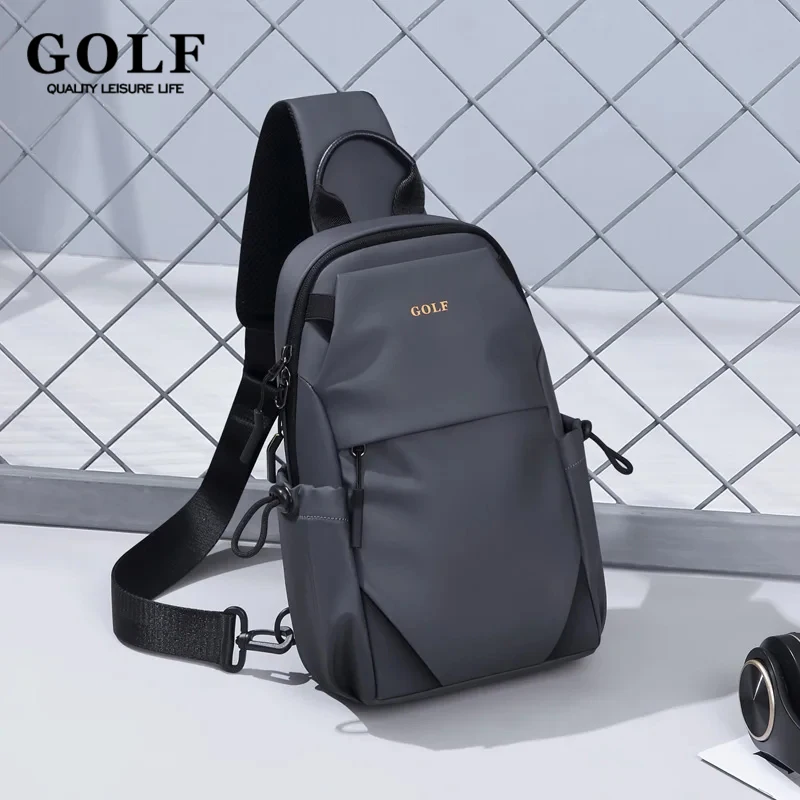 GOLF New Men Chest Bag Single Shoulder Crossbody Bags Waterproof Men\'s Sling Bag Oxford Cloth Handbag One Shoulder Backpack