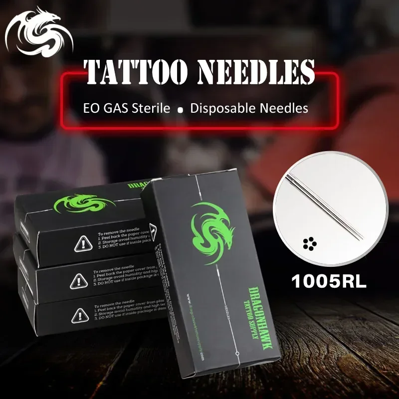 50PCS RL Disposable Tattoo Needles Round Liner Needles Makeup Tube Tips Supply Curved Magnum RM RS M1 Makeup - Image 2