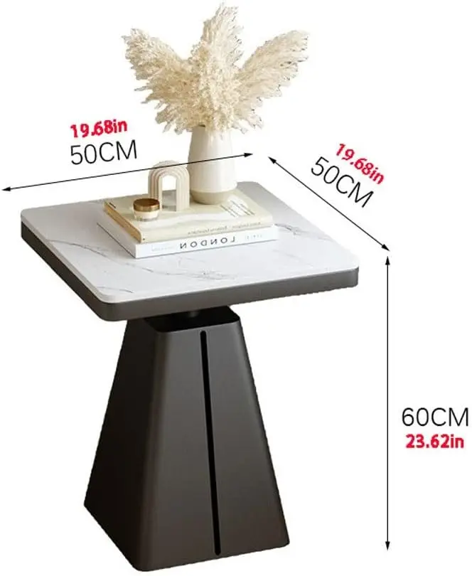 Mesas laterais para quarto, Rock Plate Sofa Side Table, Bedside Sideboard, Small Coffee Table, Simples e Moderno, Living Room Square Table