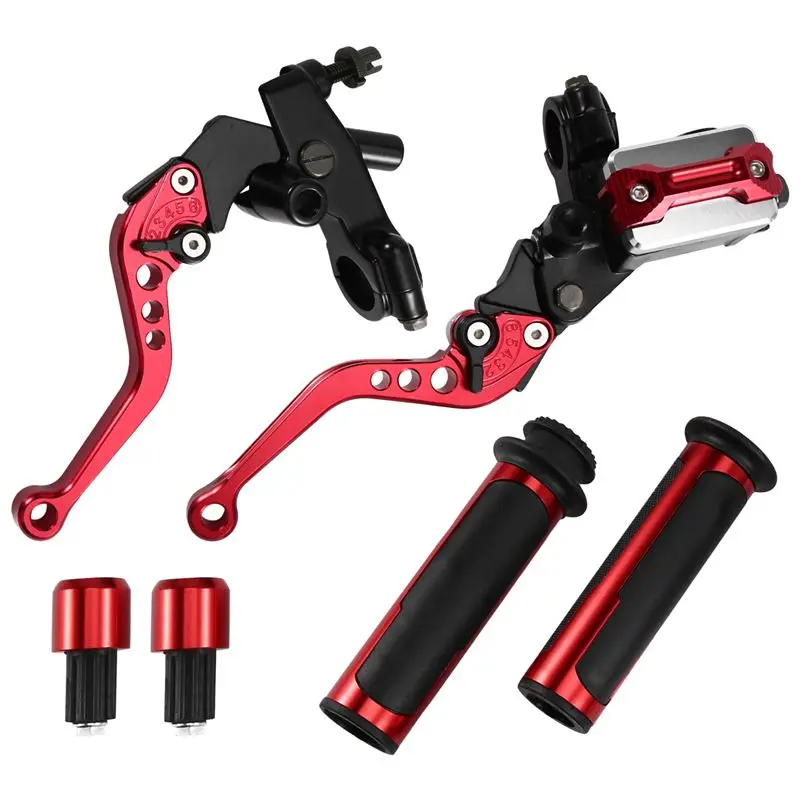 Alavanca de freio para guidão de motocicleta, 22mm, resistente ao desbotamento, alavanca mestra de freio, durável, adequada para scooter, bicicleta de rua, atv-n25r